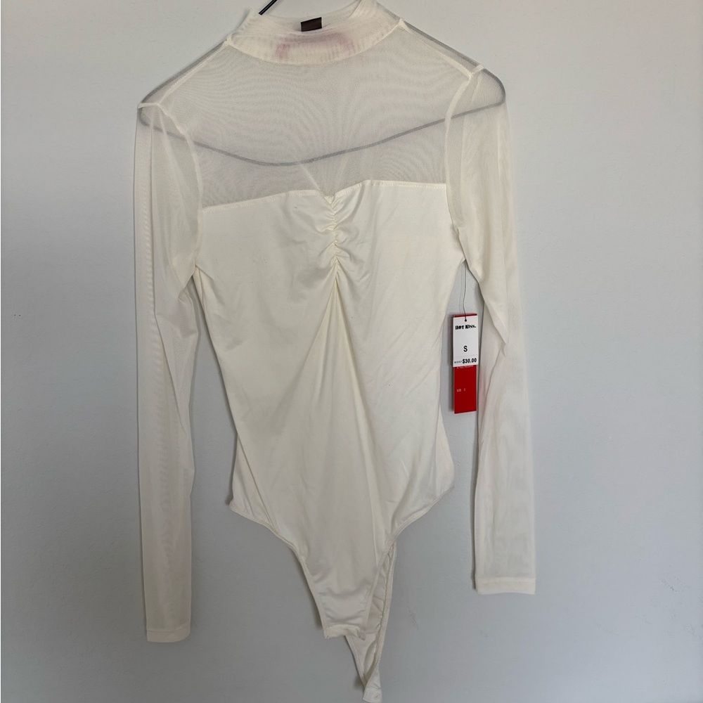 White Top Sheer Bodysuit